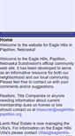 Mobile Screenshot of eaglehills-papillion.org